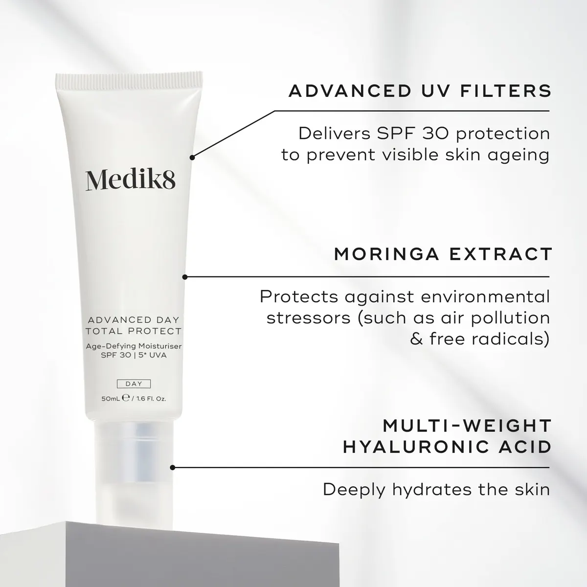 Medik8 Advanced Day Total Protect Moisturiser 50ml, view 3