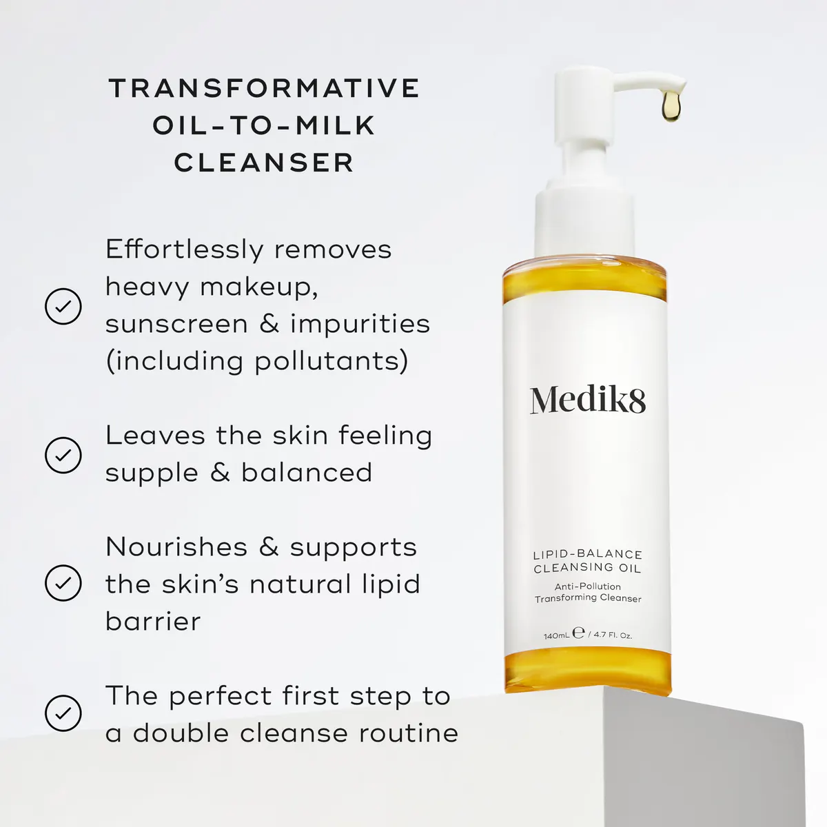 Medik8 Lipid-Balance Cleansing Oil 140ml, view 2