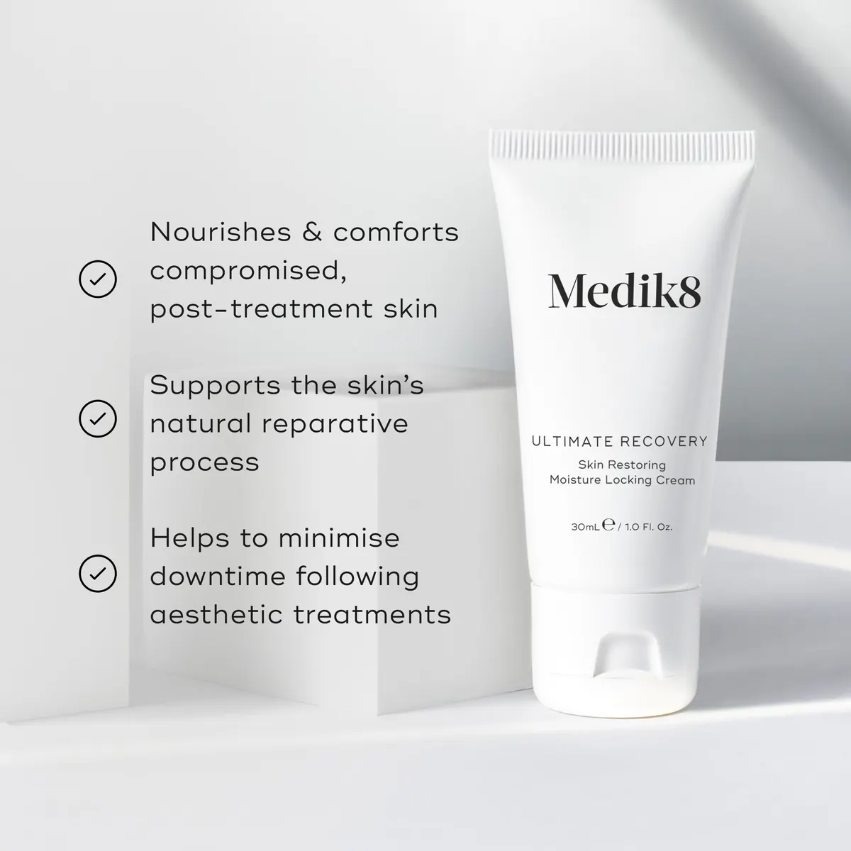 Medik8 Ultimate Recovery Skin Restoring Moisture Locking Cream 30ml, view 2