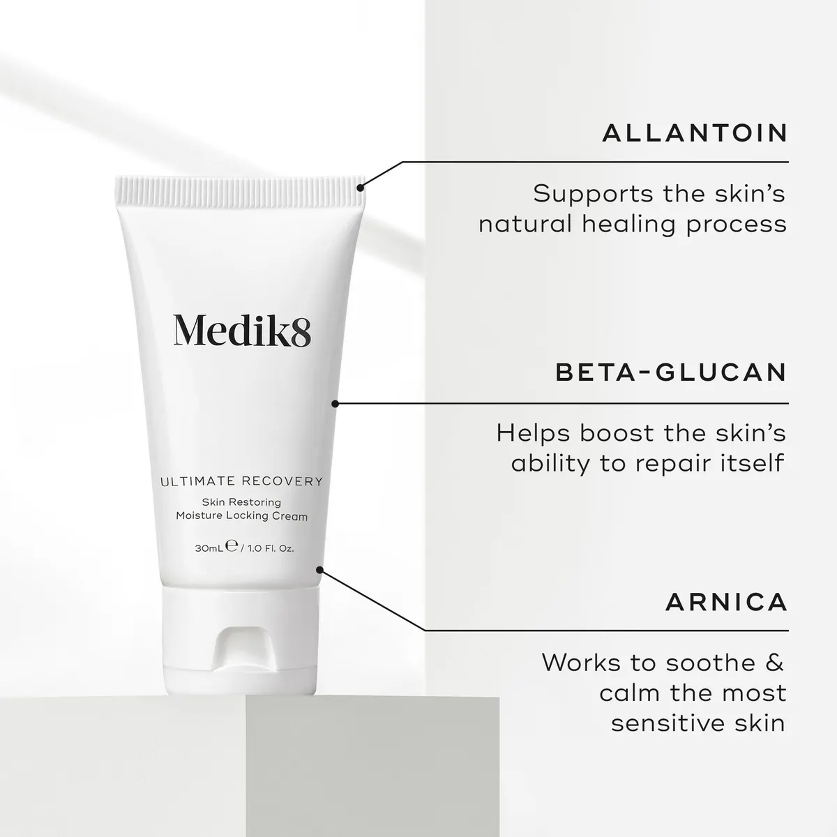 Medik8 Ultimate Recovery Skin Restoring Moisture Locking Cream 30ml, view 3