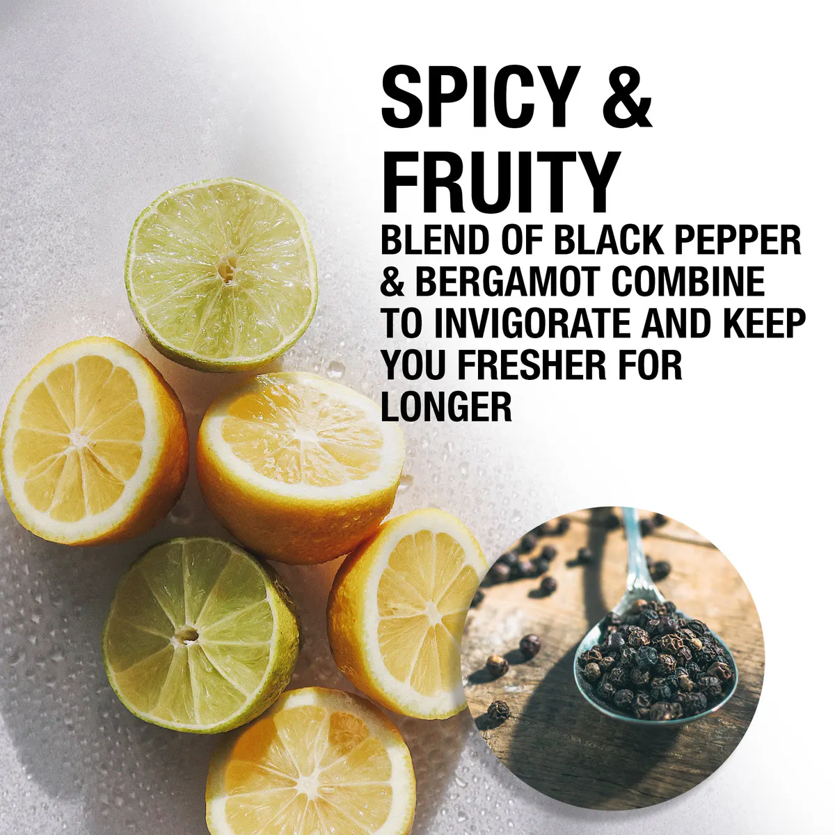 men-ü Black Pepper & Bergamot Shower Gel 100ml, view 3