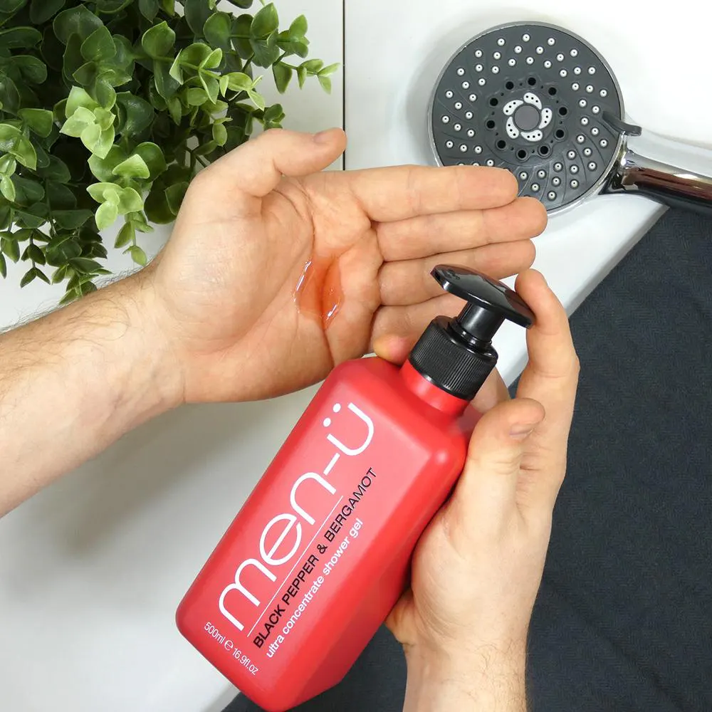 men-ü Black Pepper & Bergamot Shower Gel 500ml, view 2