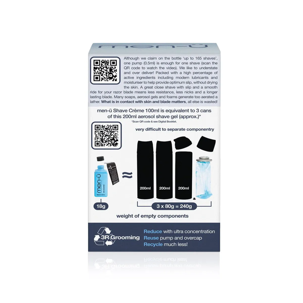 men-ü Refill Kit - Shave Cream (Year Of Shaving), view 3