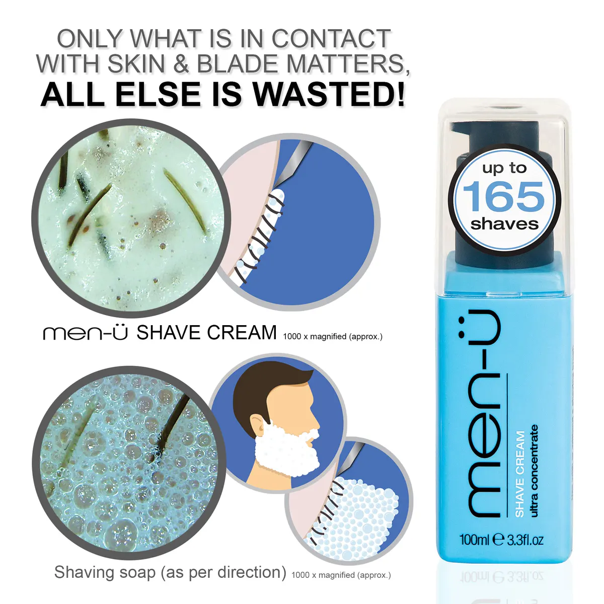 men-ü Shave Cream 100ml - Refill, view 7