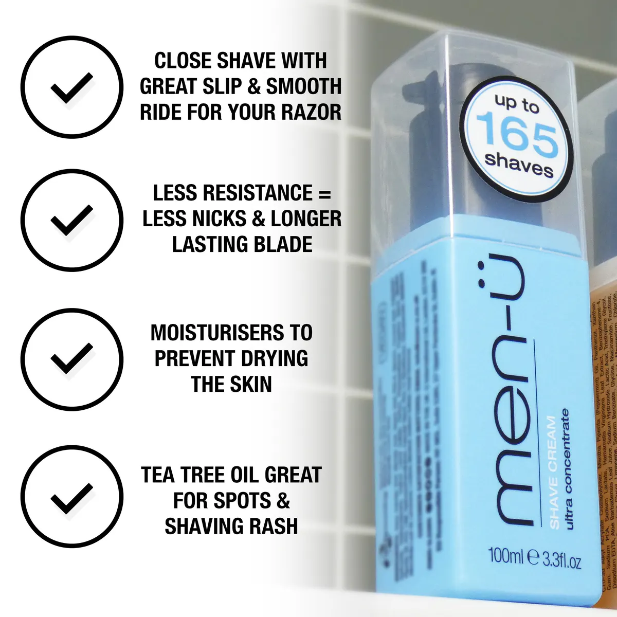 men-ü Shave Cream 100ml - Refill, view 8
