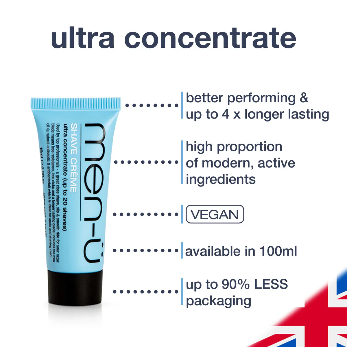 men-ü Shave Crème Buddy Tube 15ml, view 4