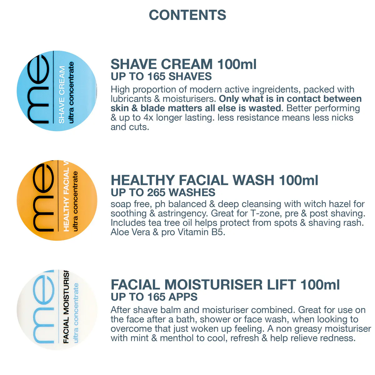 men-ü Shave Facial Trio, view 4