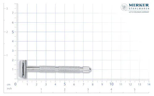 Merkur 907C Beard & Moustache Detailing Safety Razor Chrome, view 4