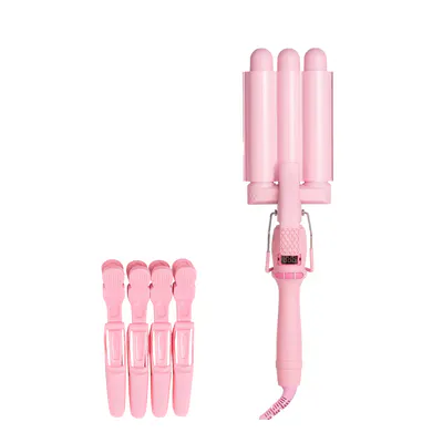 Mermade Hair 25mm Pro Waver + Grip Clips Bundle