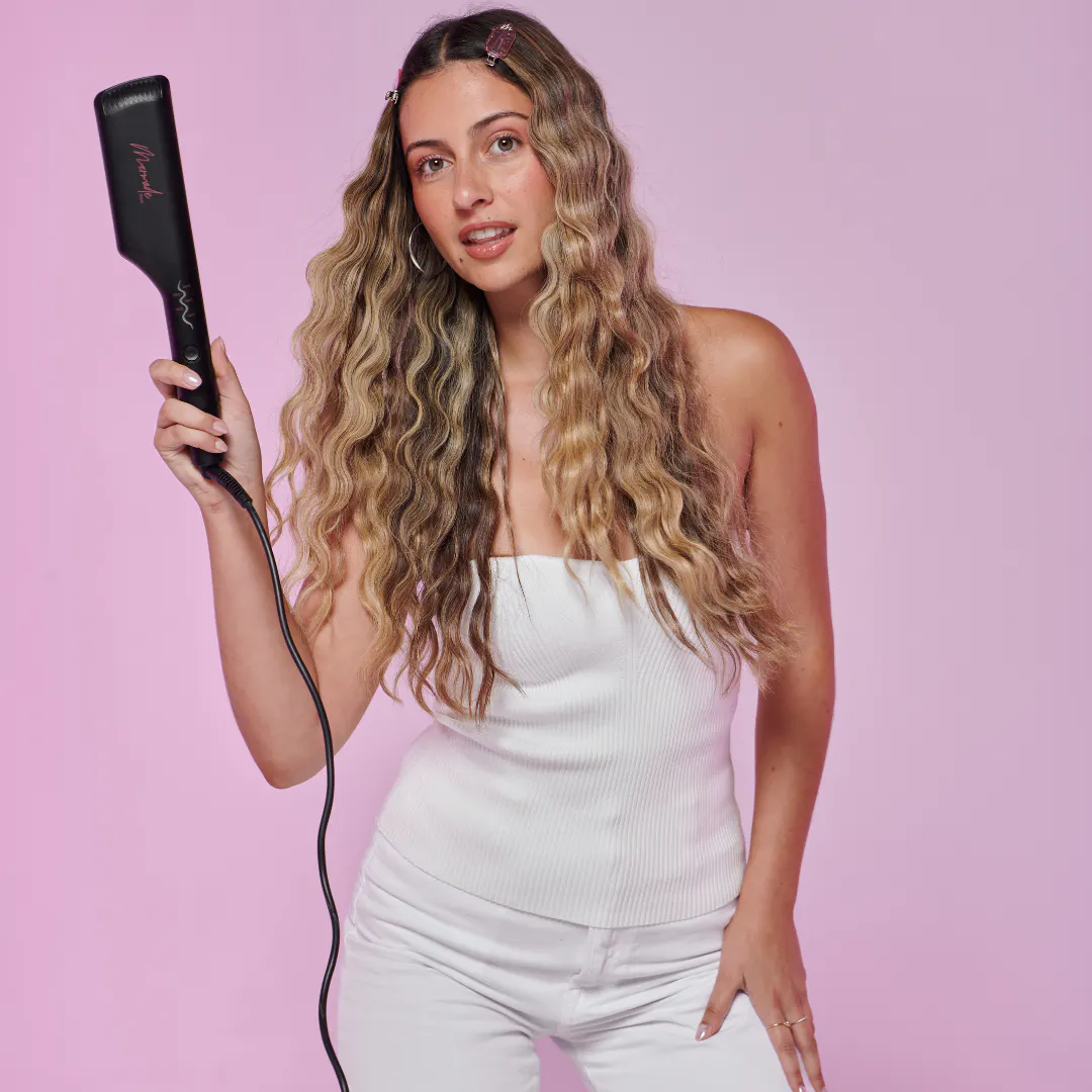Mermade Hair Double Waver - Black, view 2