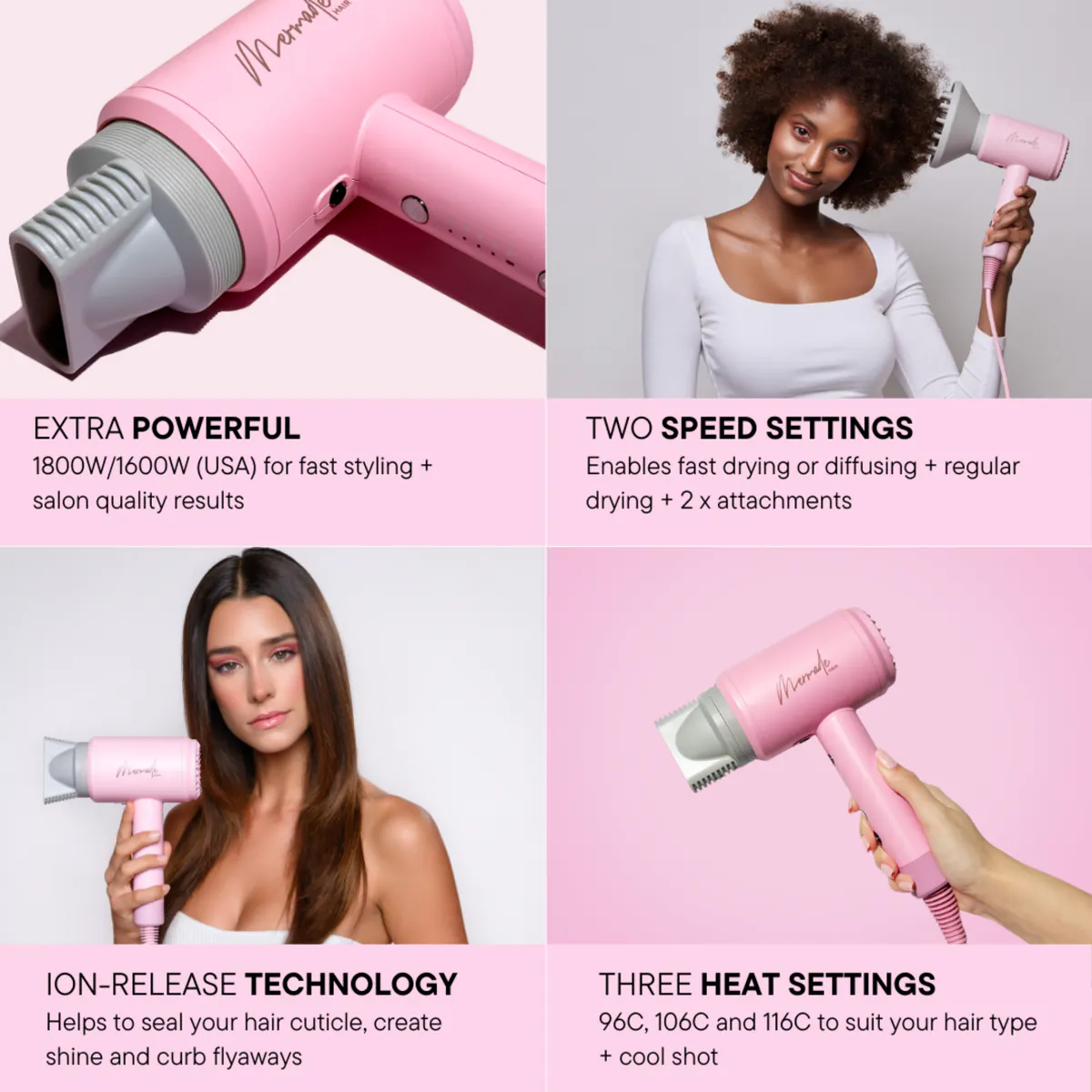 Mermade Hair Dryer, view 3
