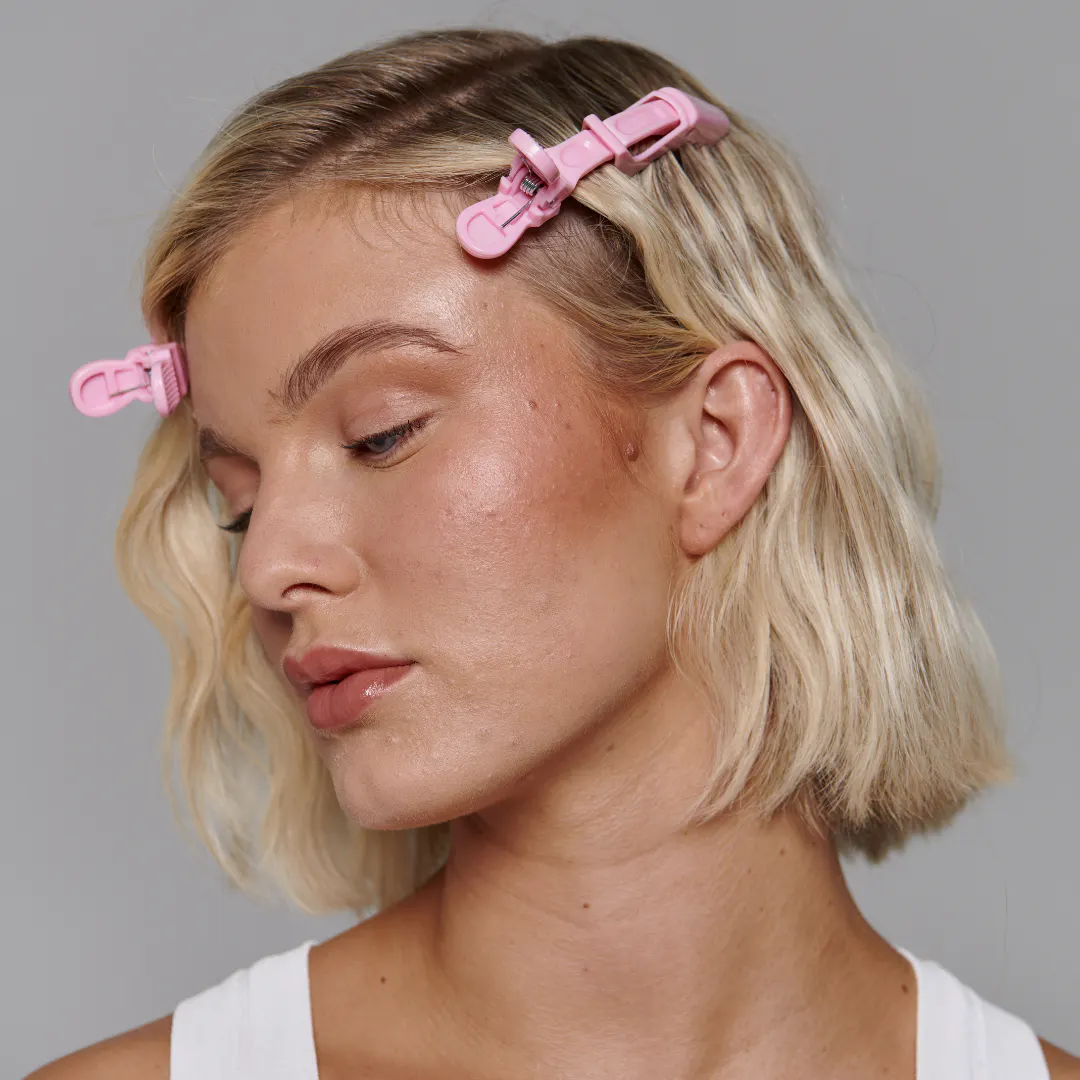 Mermade Hair Grip Clips Pink, view 2