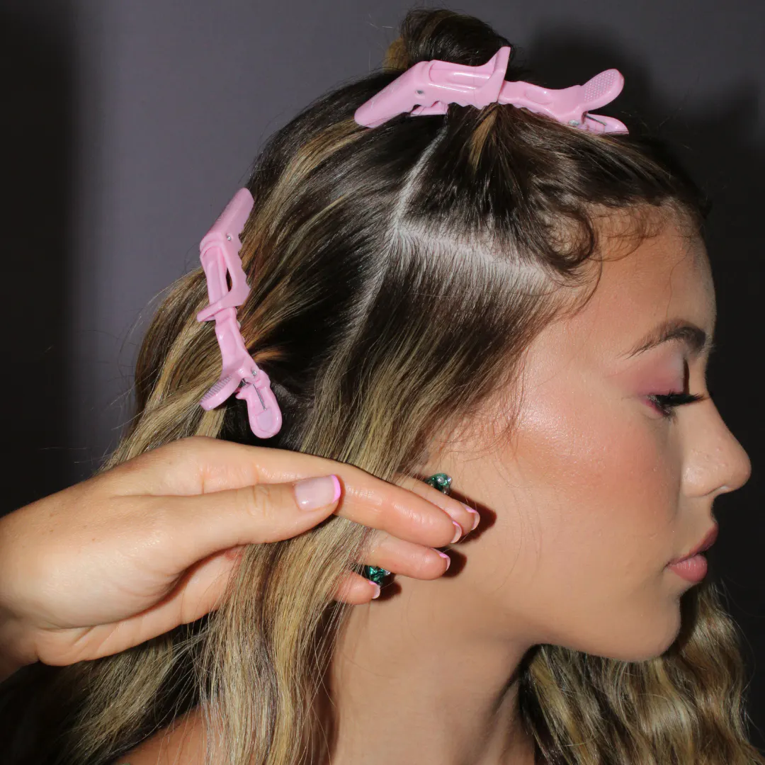 Mermade Hair Grip Clips Pink, view 4