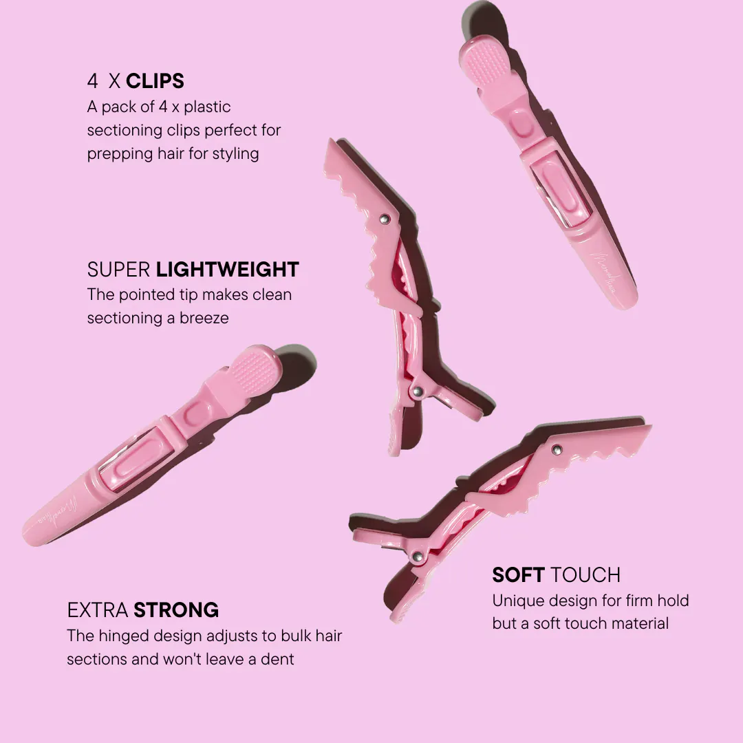 Mermade Hair Grip Clips Pink, view 6