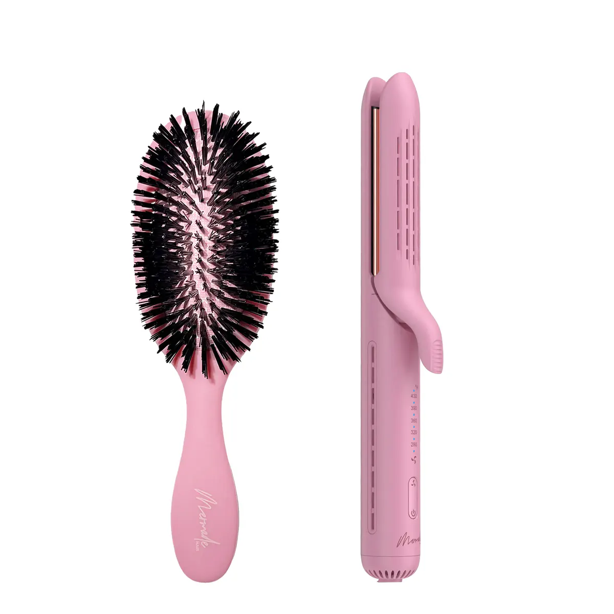 Mermade Hair Infrared Styler + Styling Brush Bundle