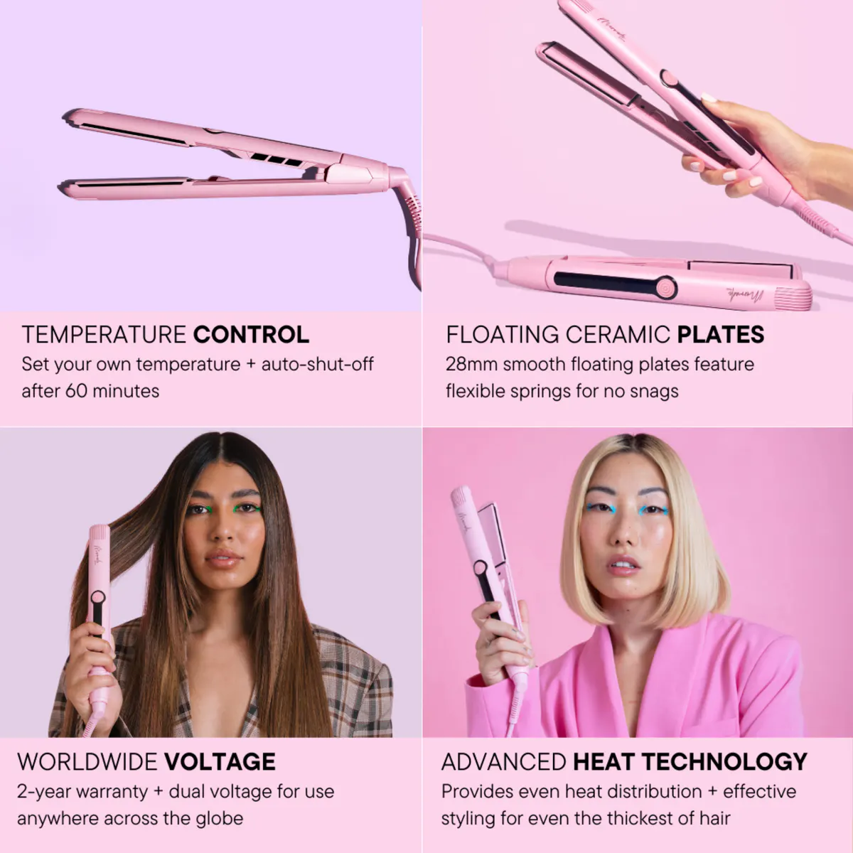 Mermade Hair Straightener 28mm, view 3