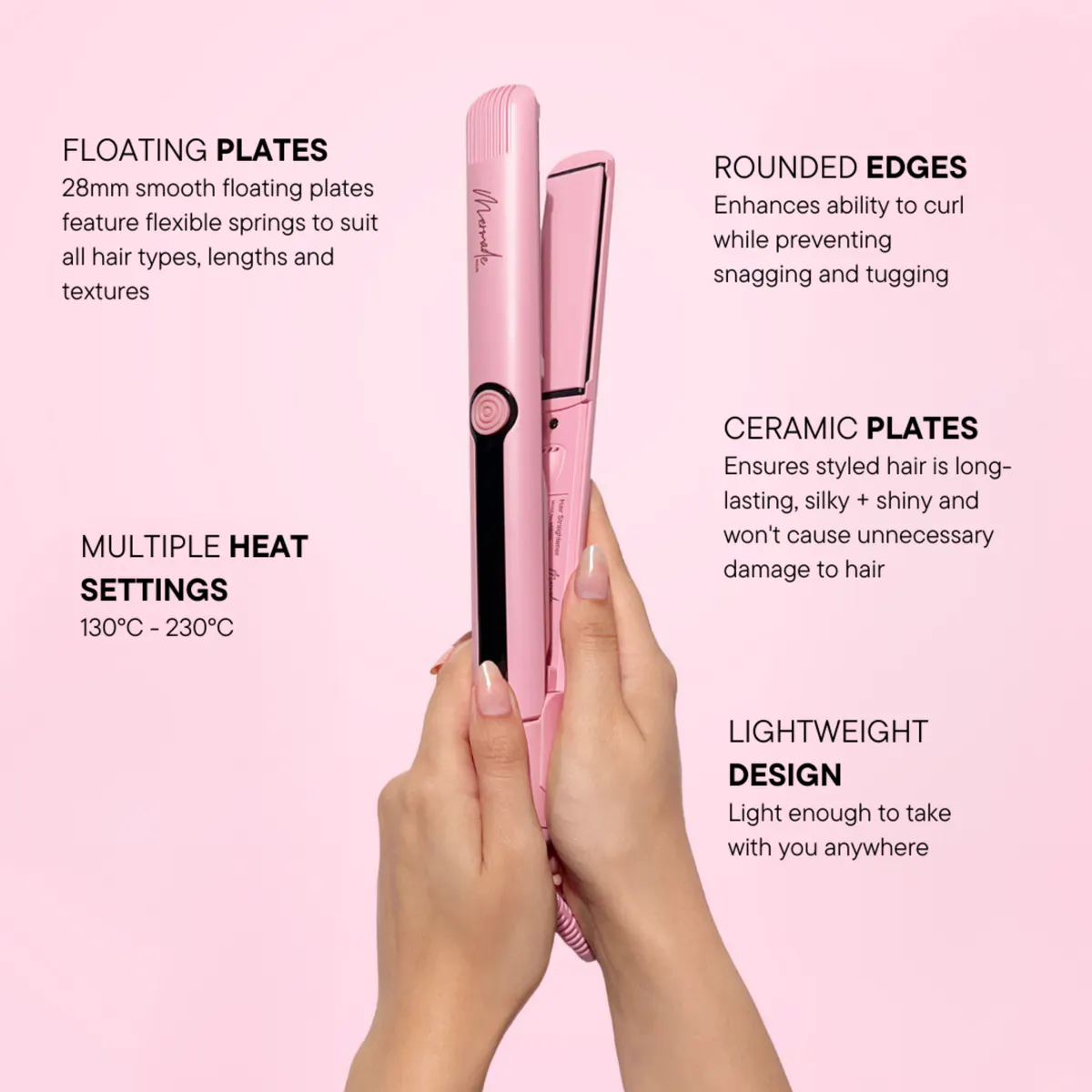 Mermade Hair Straightener 28mm, view 4
