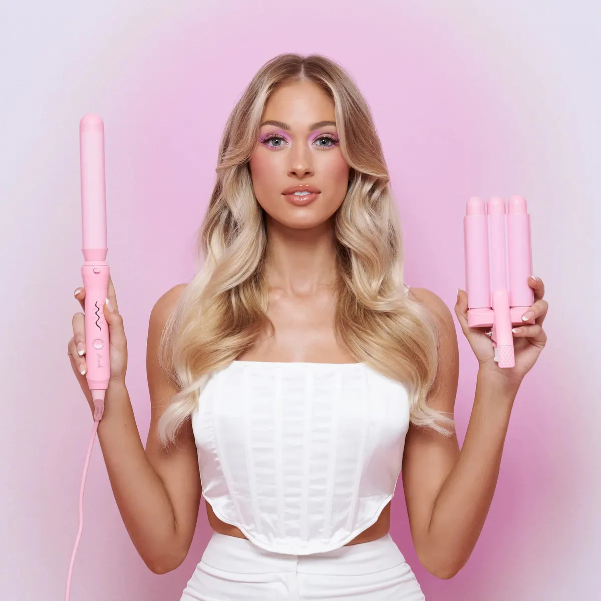 Mermade Hair Style Wand - Pink, view 2