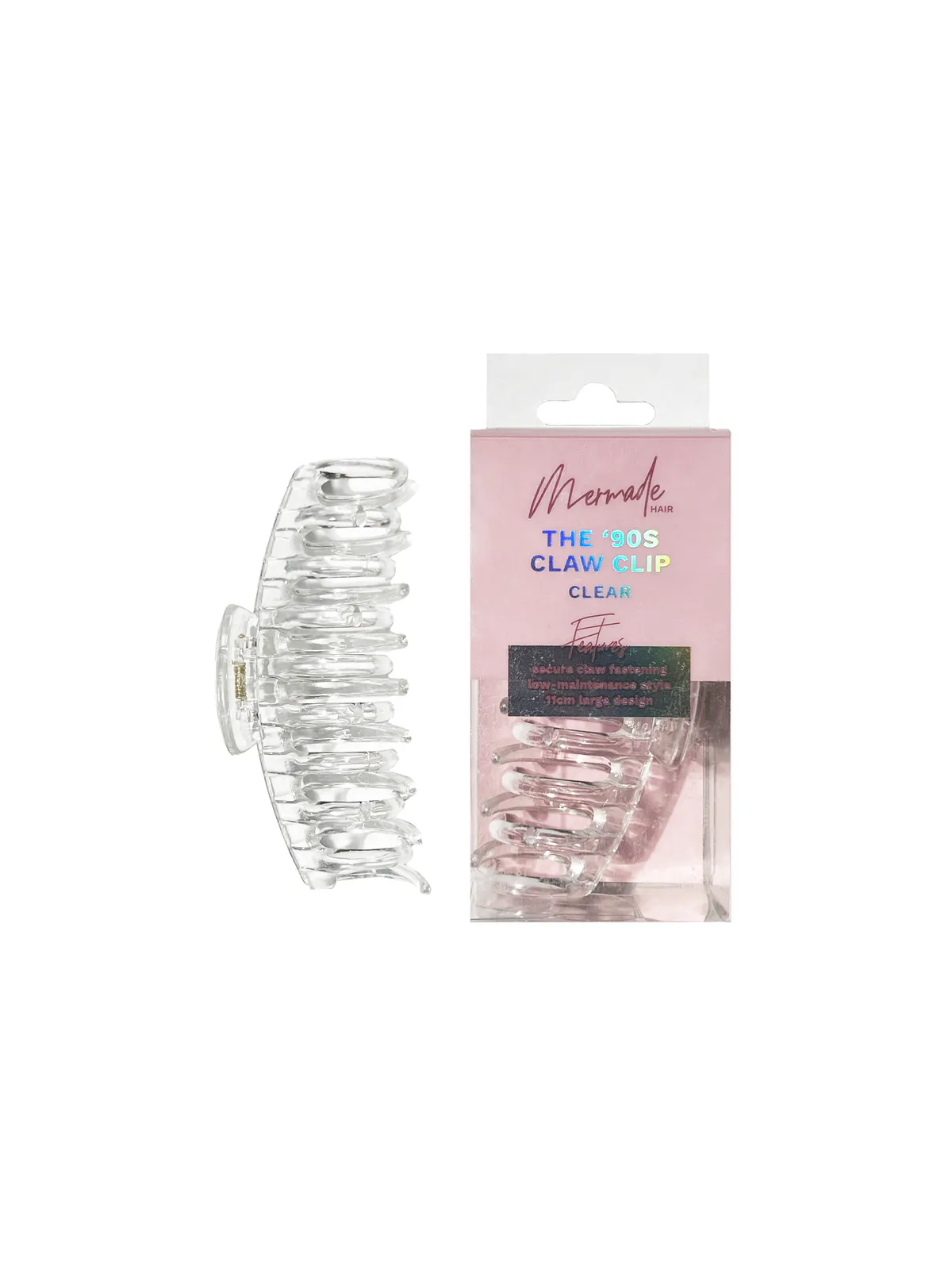 Mermade Hair The 90's Claw Clip Clear, view 3