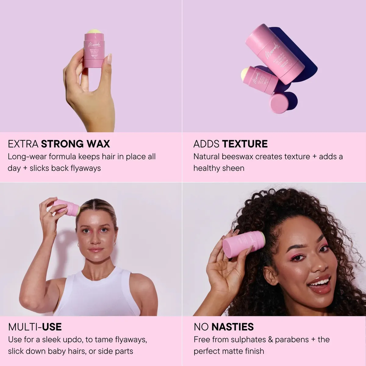 Mermade Hair Wax Stick Mini 15g, view 4