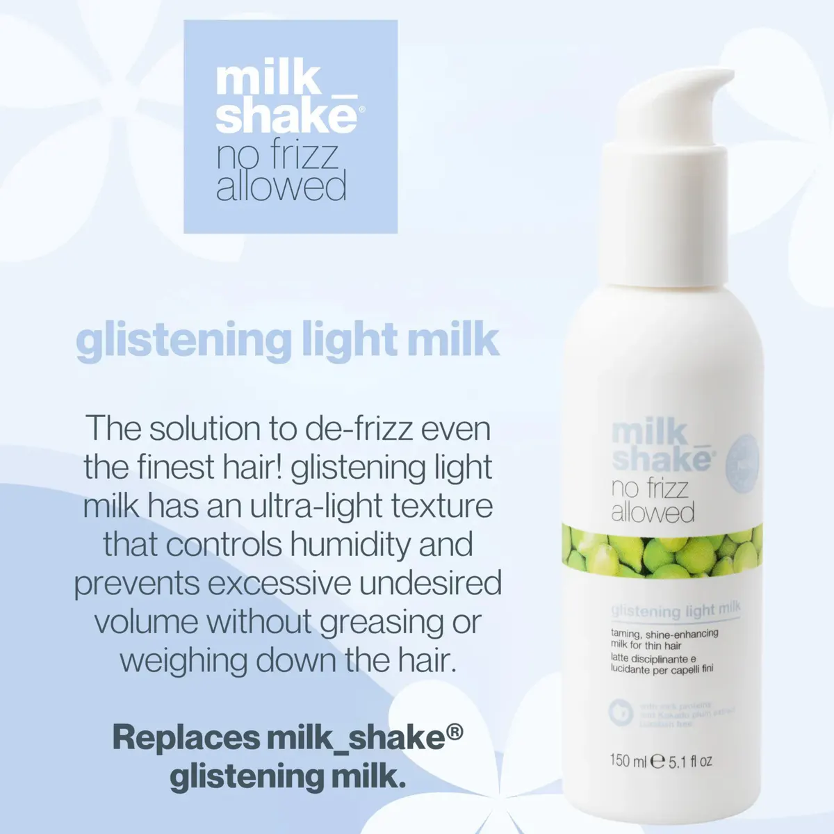 milk_shake No Frizz Glistening Milk 150ml, view 2