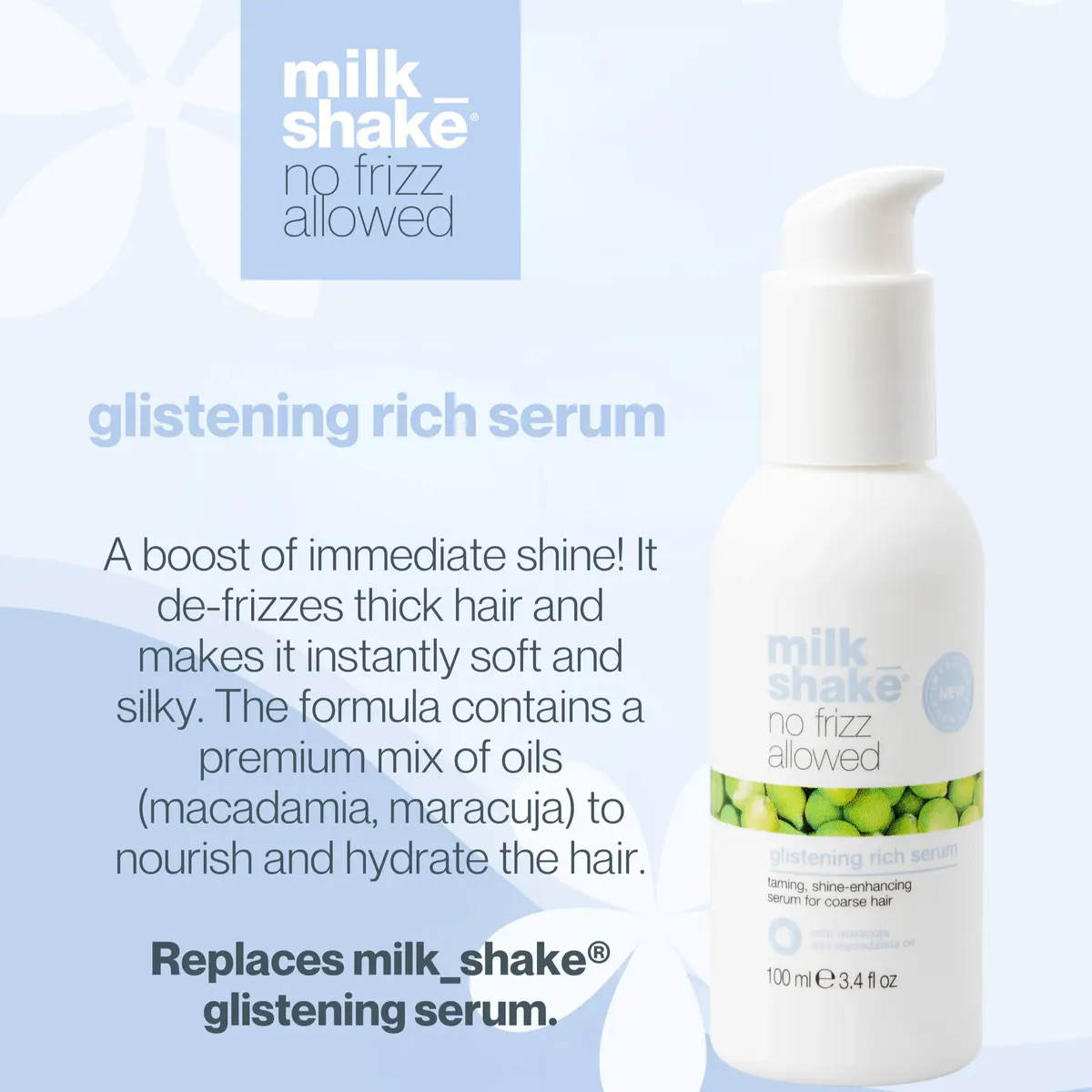 milk_shake No Frizz Glistening Serum 100ml, view 2