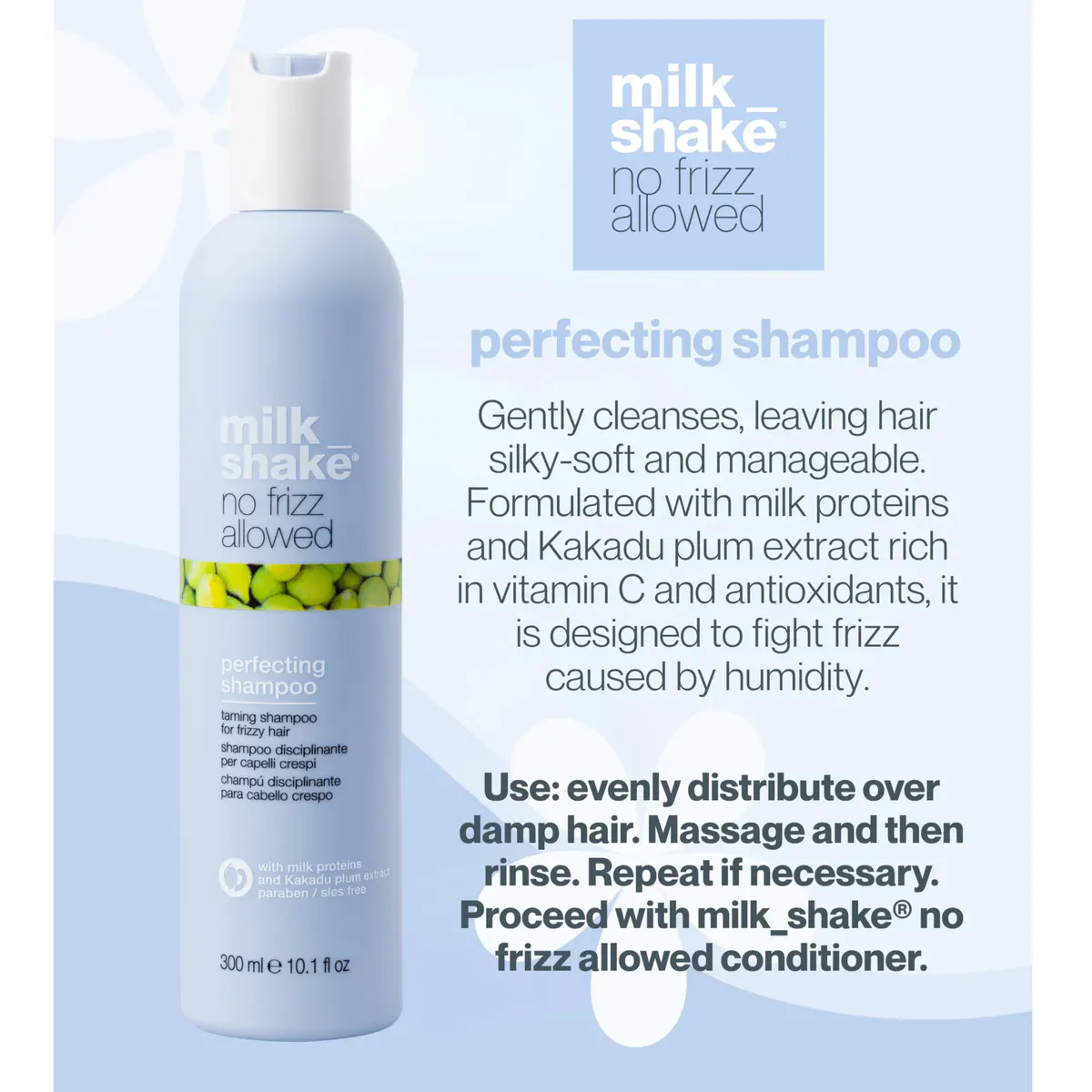 milk_shake No Frizz Perfecting Shampoo 300ml, view 2
