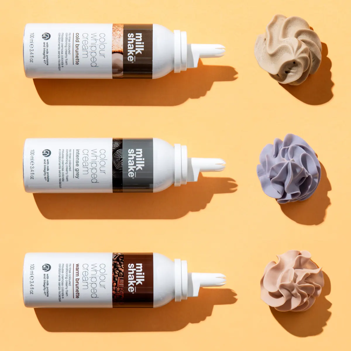 milk_shake Colour Whipped Cream 100ml - Cold Brunette, view 2