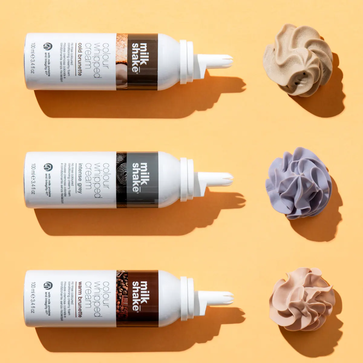 milk_shake Colour Whipped Cream 100ml - Warm Brunette, view 2