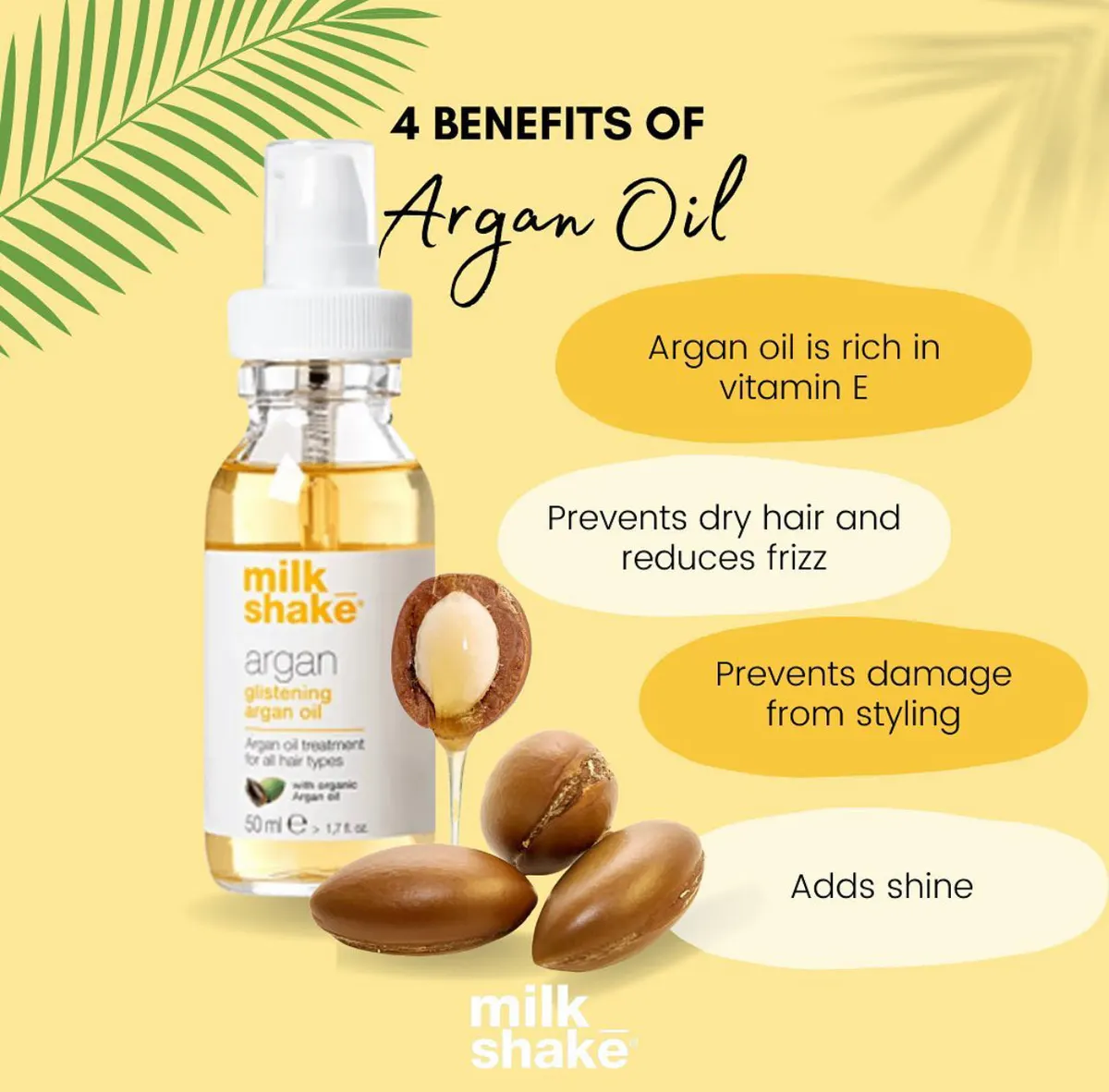 milk_shake Glistening Argan Oil 50ml, view 4