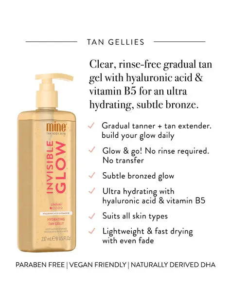 Minetan Invisible Glow Gradual Hydrating Tan Gelly 237ml, view 4