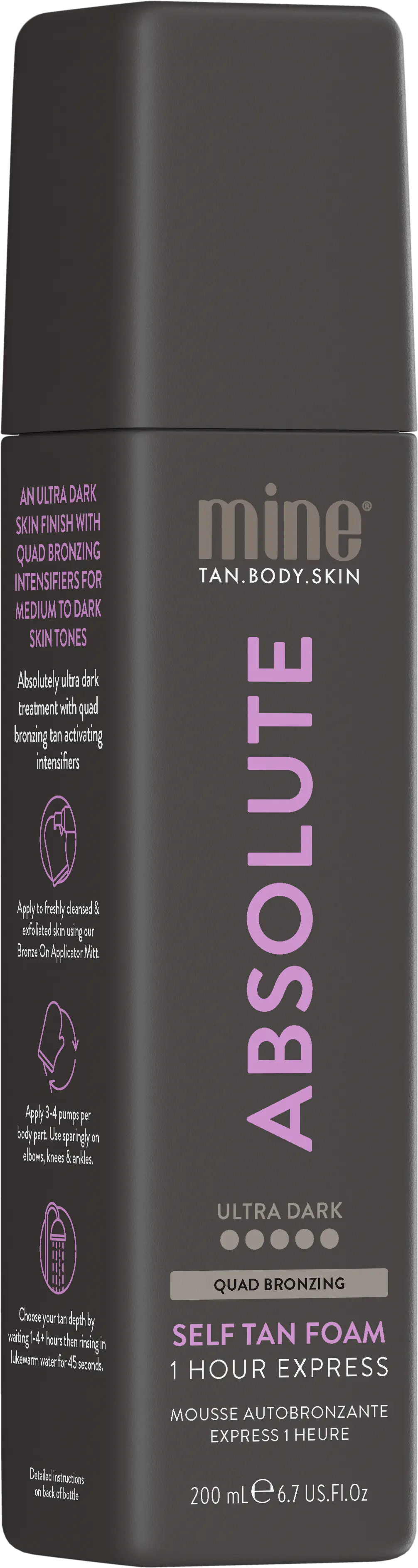 Minetan Absolute Self Tan Foam 200ml, view 2