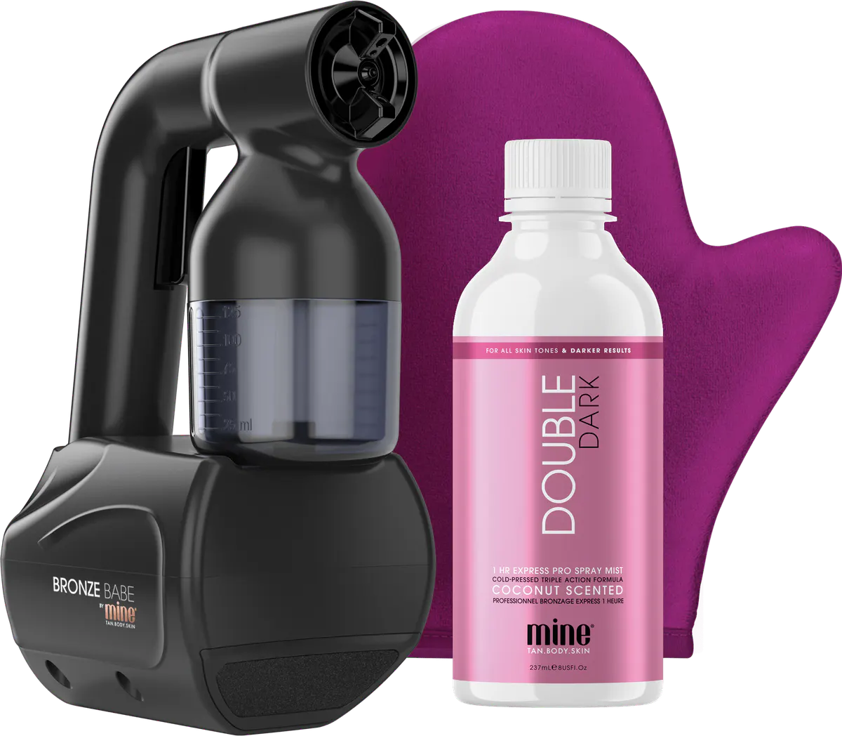 Minetan Bronze Babe Personal Spray Tan Kit - Black