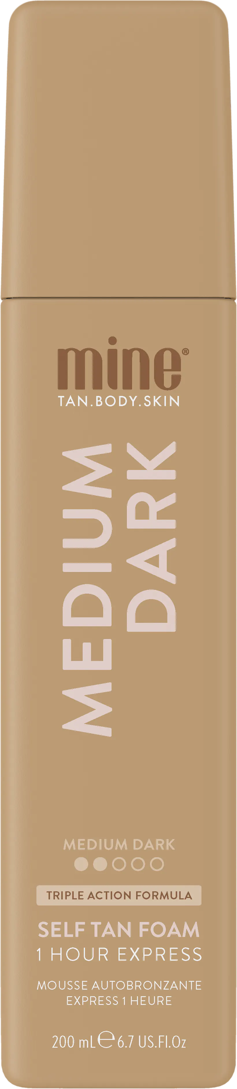 Minetan Medium Dark Self Tan Mousse 200ml