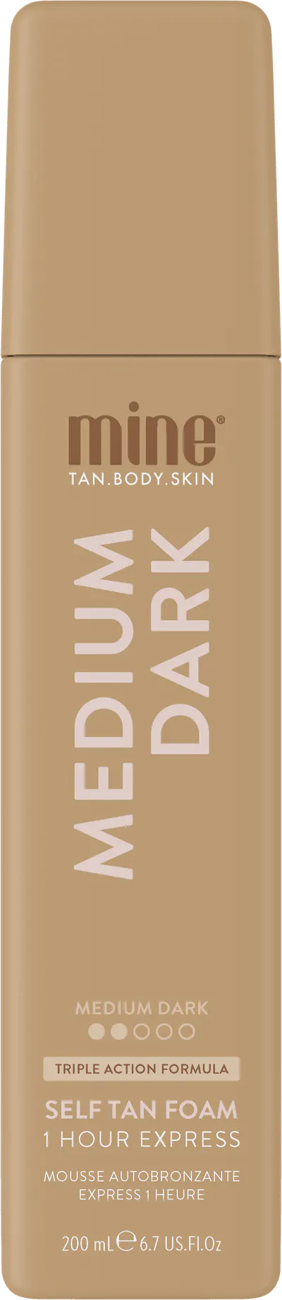 Minetan Medium Dark Self Tan Mousse 200ml