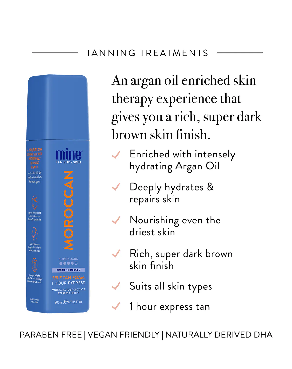 Minetan My Moroccan Self Tan Foam 200ml, view 3