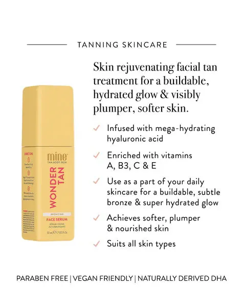 Minetan Wonder Tan Bronzing Face Serum 70ml, view 5