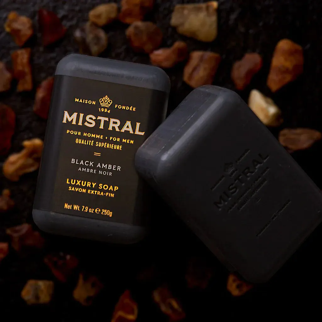 Mistral Black Amber Bar Soap 250g, view 2
