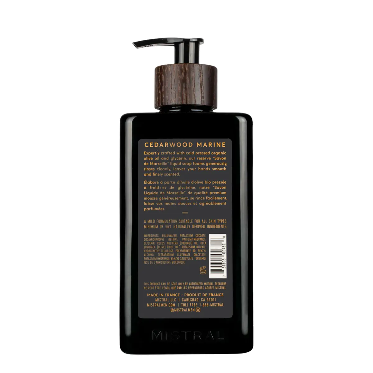 Mistral Cedarwood Marine Hand Soap 500ml, view 2
