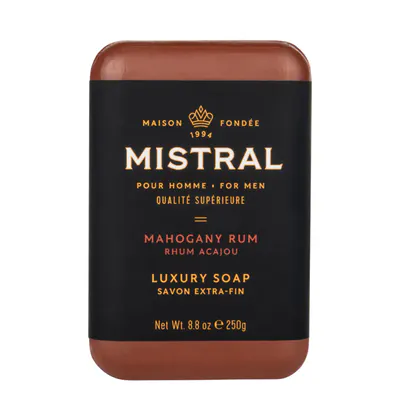 Mistral Mahogany Rum Bar Soap 250g