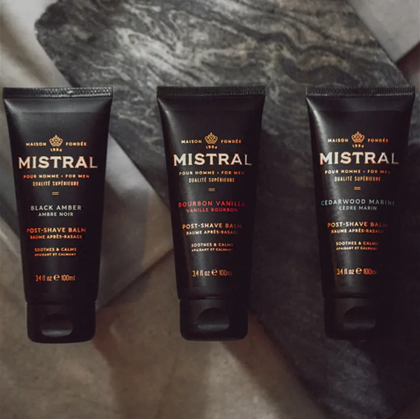 Mistral Post-Shave Balm Bourbon Vanilla 80ml, view 3