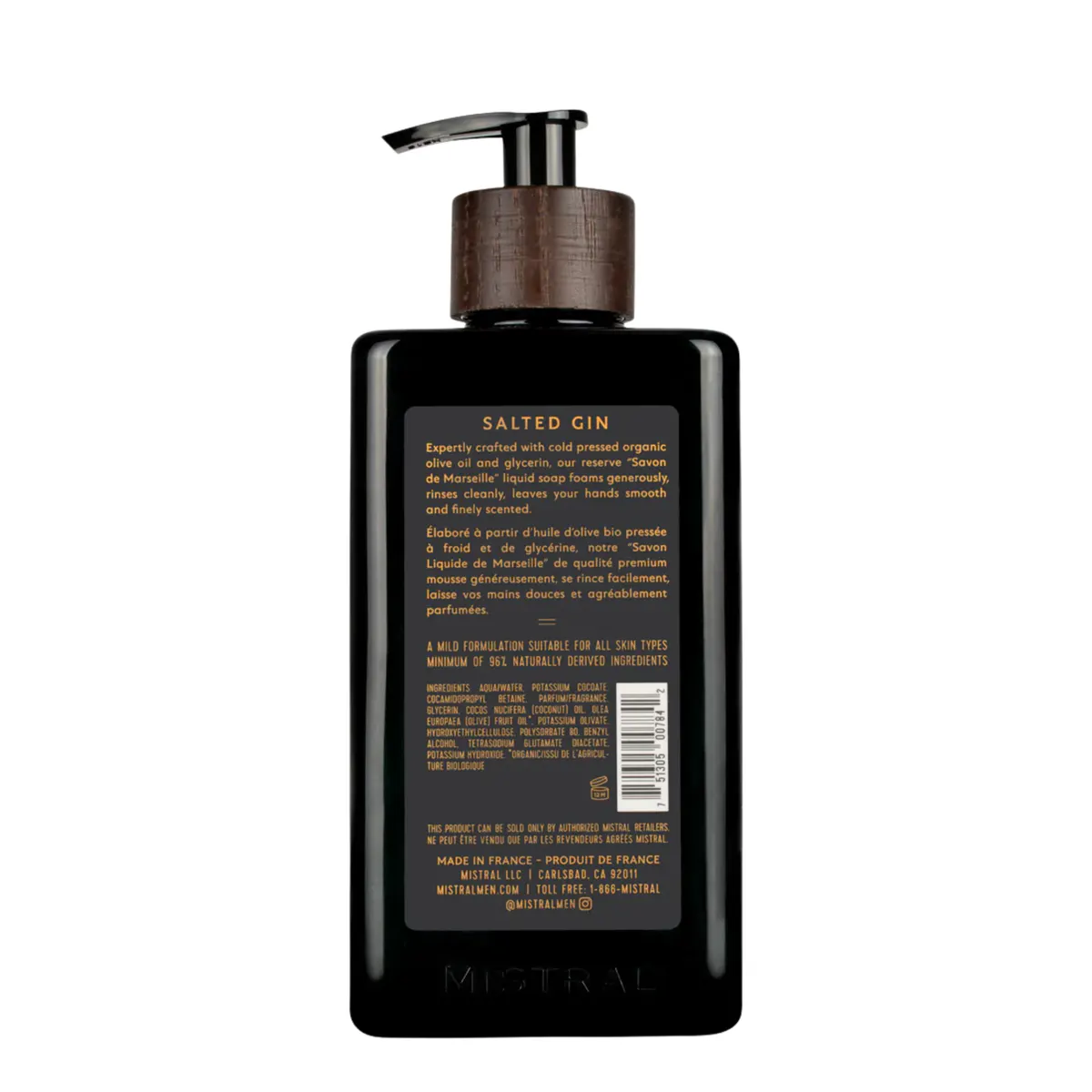 Mistral Salted Gin Hand Soap 500ml, view 2