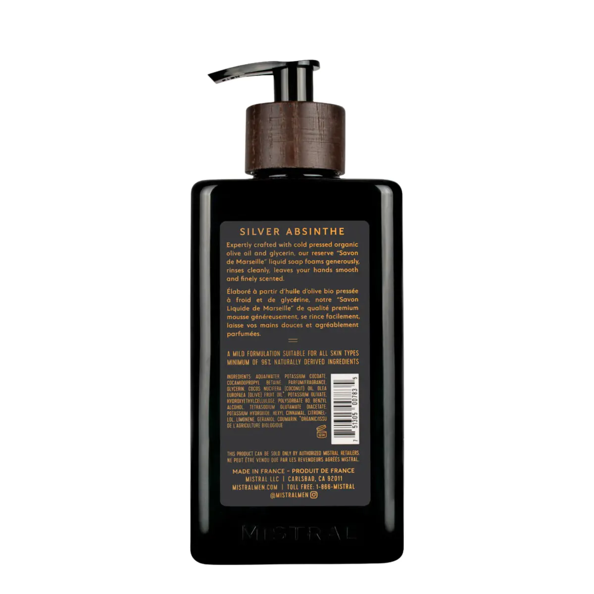 Mistral Silver Absinthe Hand Soap 500ml, view 2