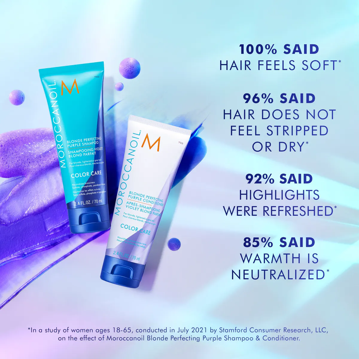 Moroccanoil Blonde Perfecting Purple Conditioner 200ml, view 4