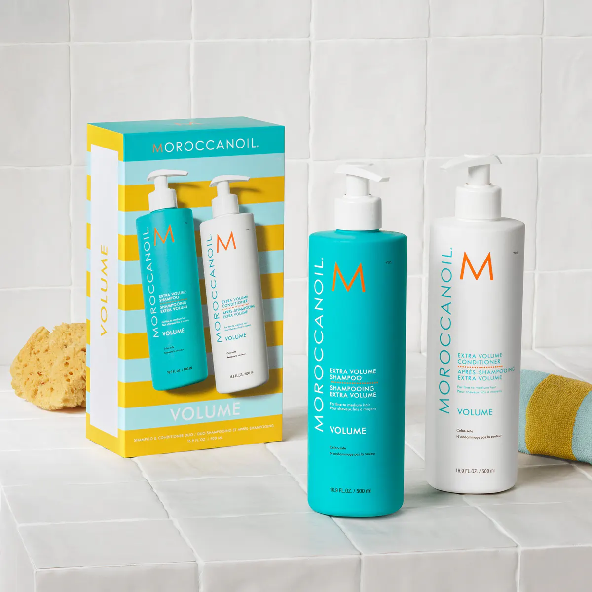 Moroccanoil Extra Volume Shampoo and Conditioner 500ml Duo Pack, view 3