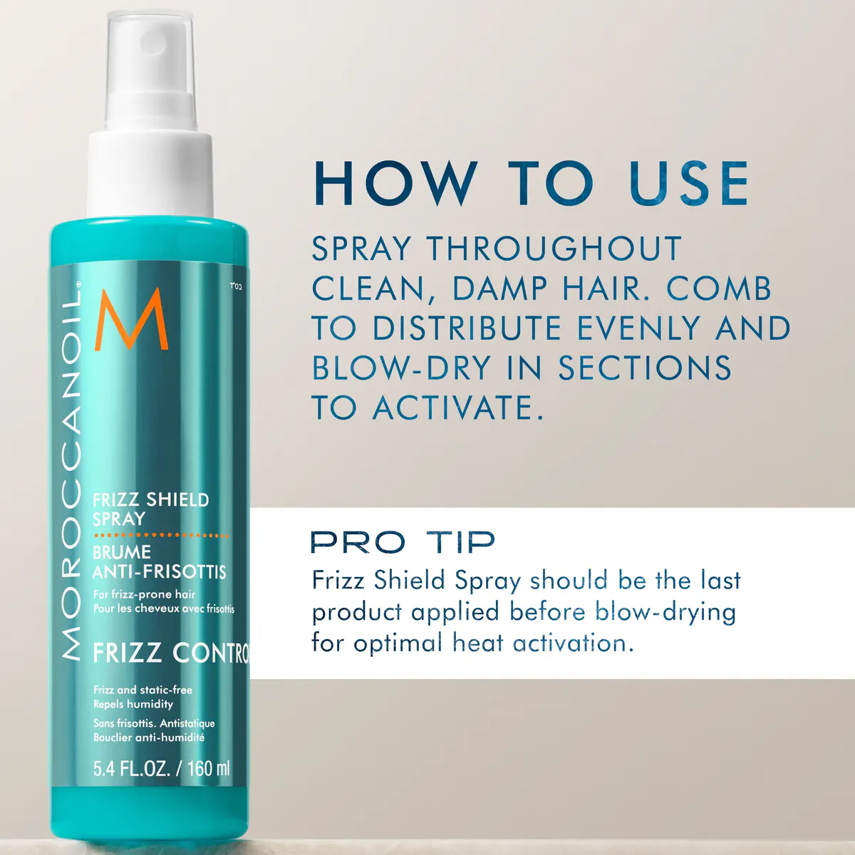 Moroccanoil Frizz Shield Spray 160ml, view 3