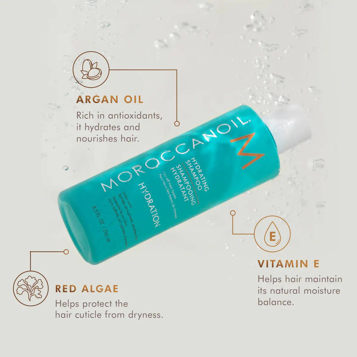 Moroccanoil Hydrating Shampoo 250mL, view 4