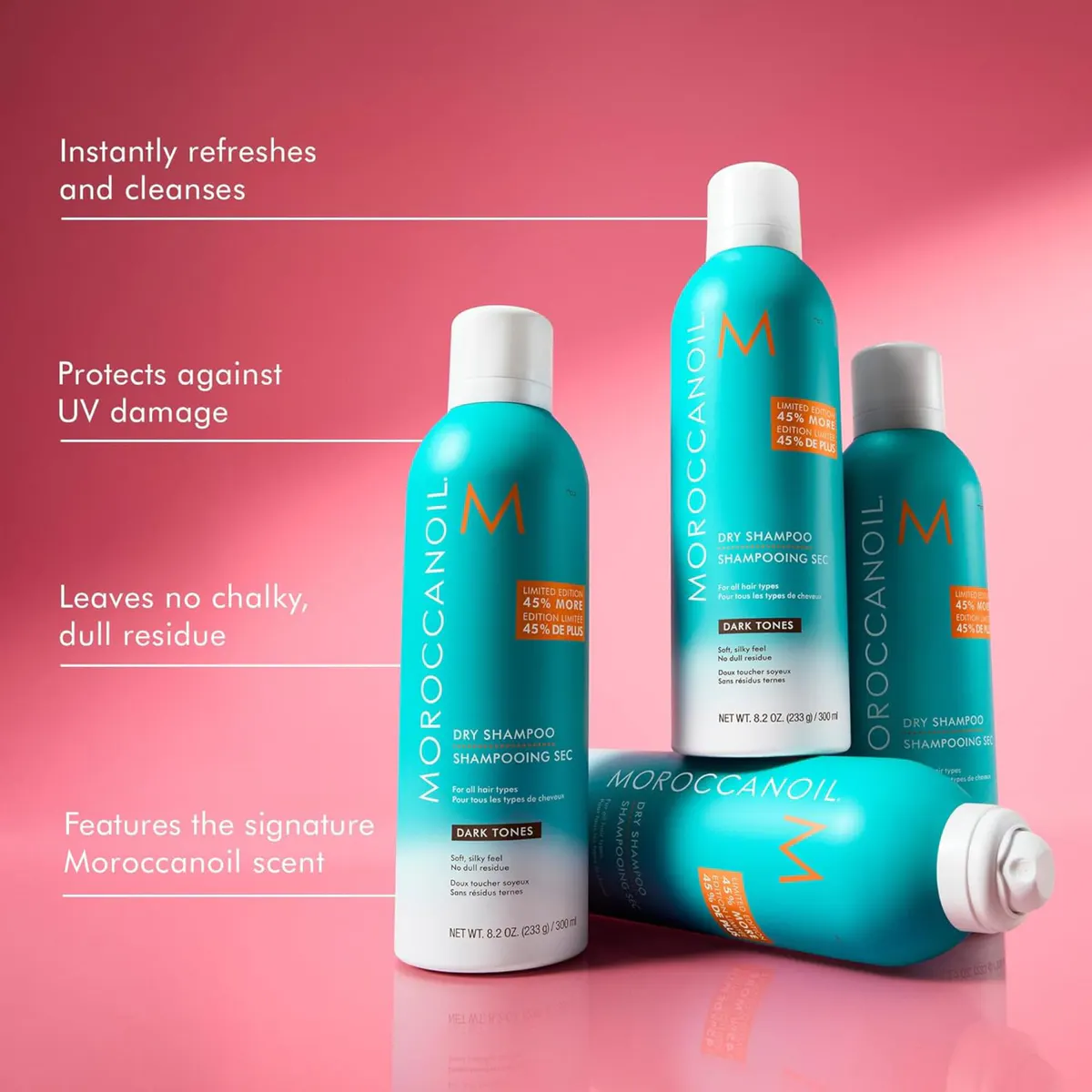 Moroccanoil Special Edition Dry Shampoo Dark Tones 323ml, view 3