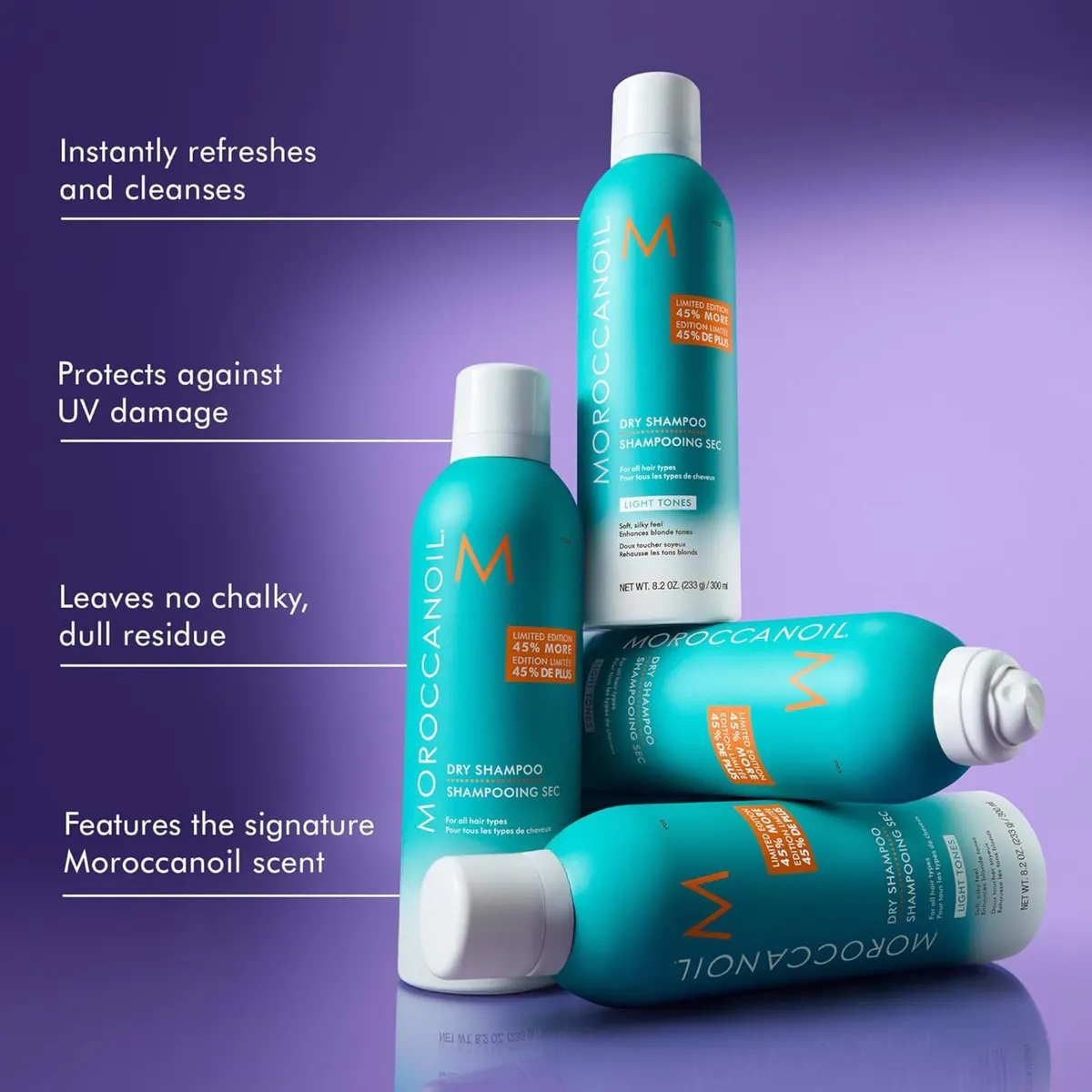 Moroccanoil Special Edition Dry Shampoo Light Tones 323ml, view 3