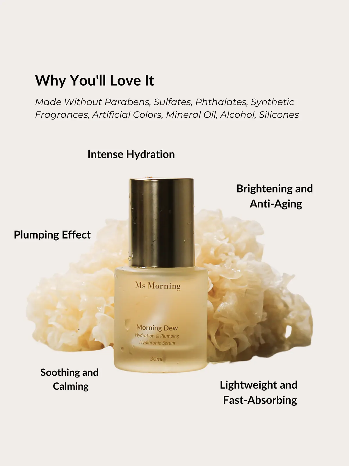 Ms Morning Dew Hydration & Plumping Hyaluronic Serum 30ml, view 5